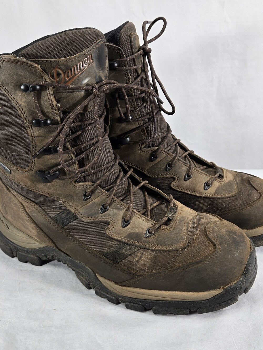 Danner Alsea 8" Brown Leather 10.5 EE BreakUp Mens Gore-Tex Waterproof Boots